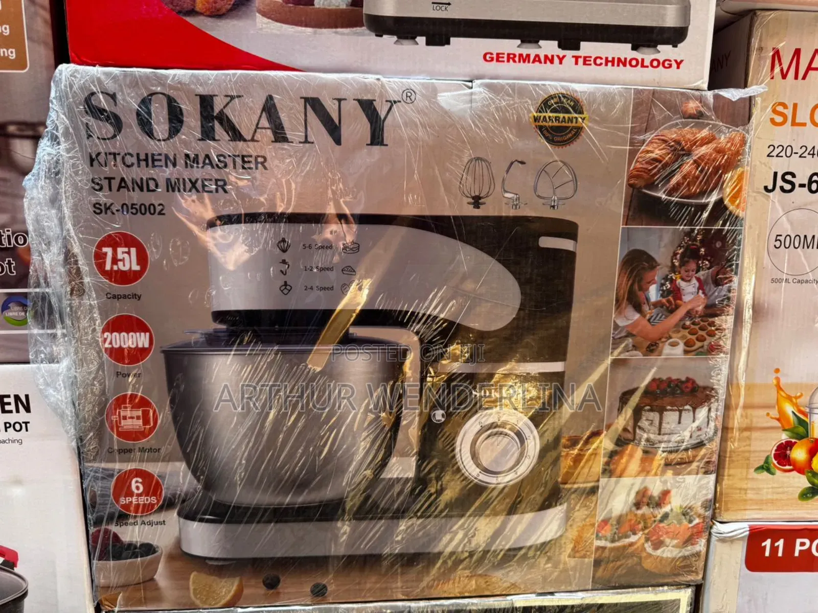 Sokany Cake Mixer 7.5liters