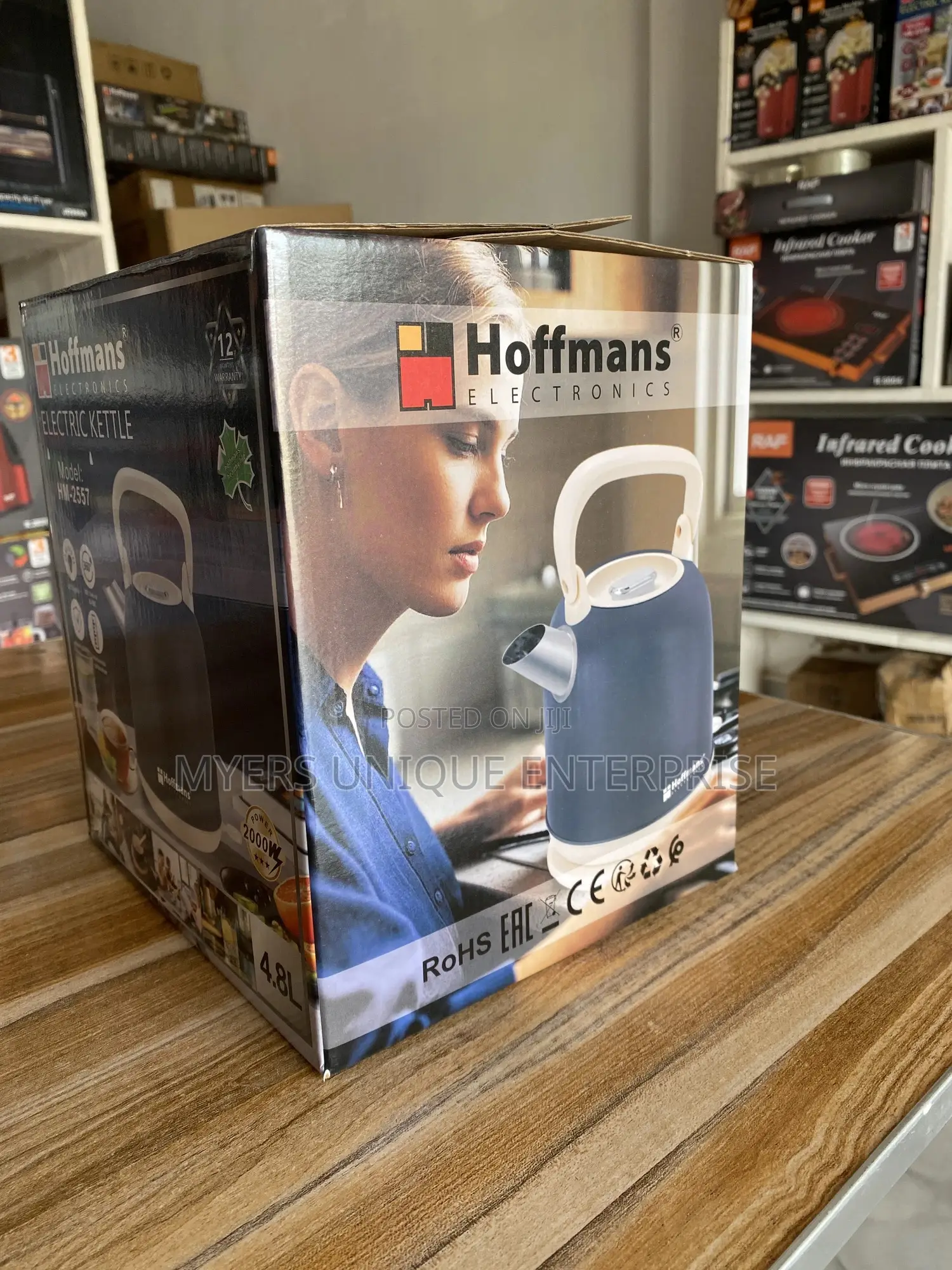 Electric Kettle 4.8l Hoffmans 2000w