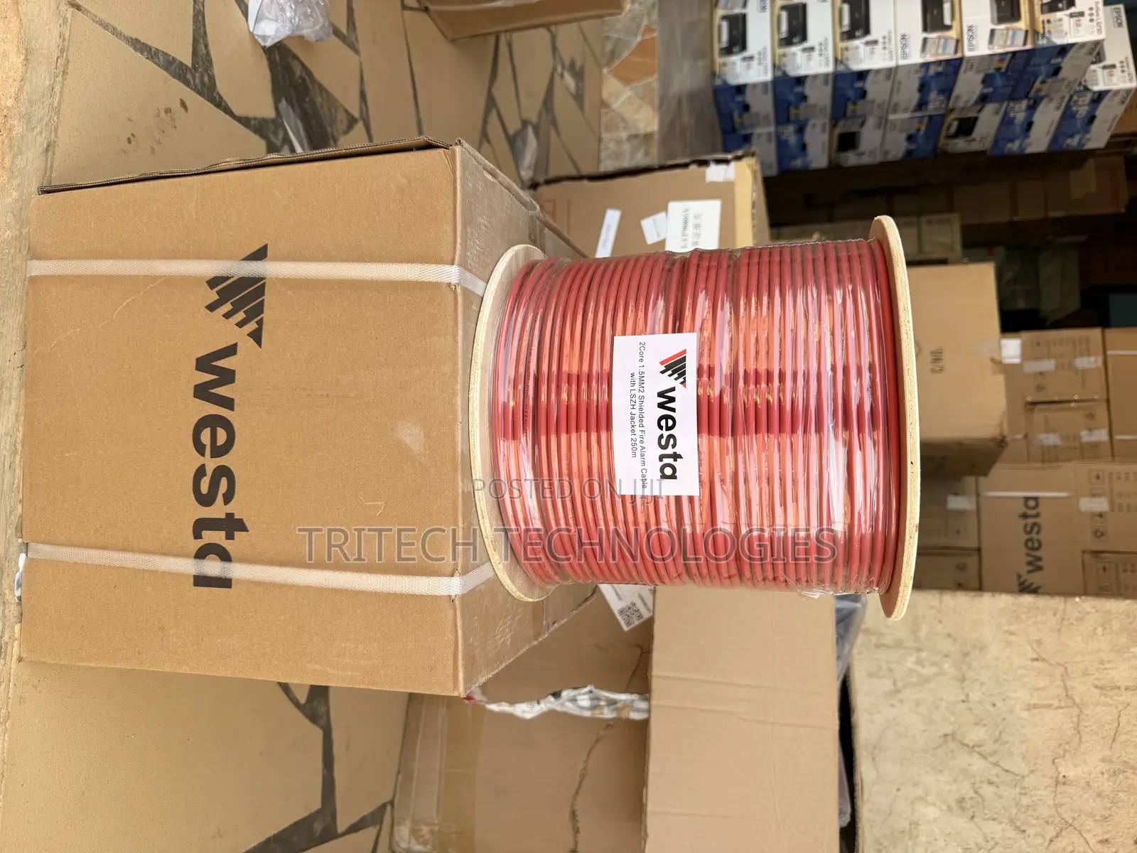Wasta Fire Alarm Cable With Shield 2x1.5mm 2 Solid Cca 250m