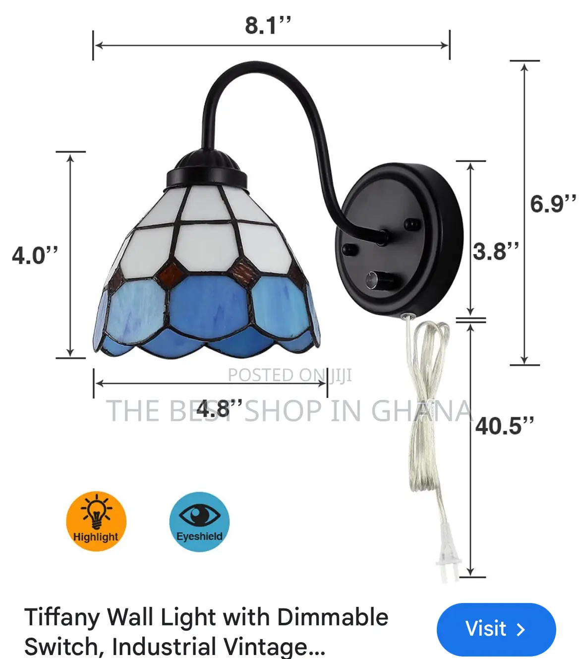 Tiffany Vintage Grille Wall Lights