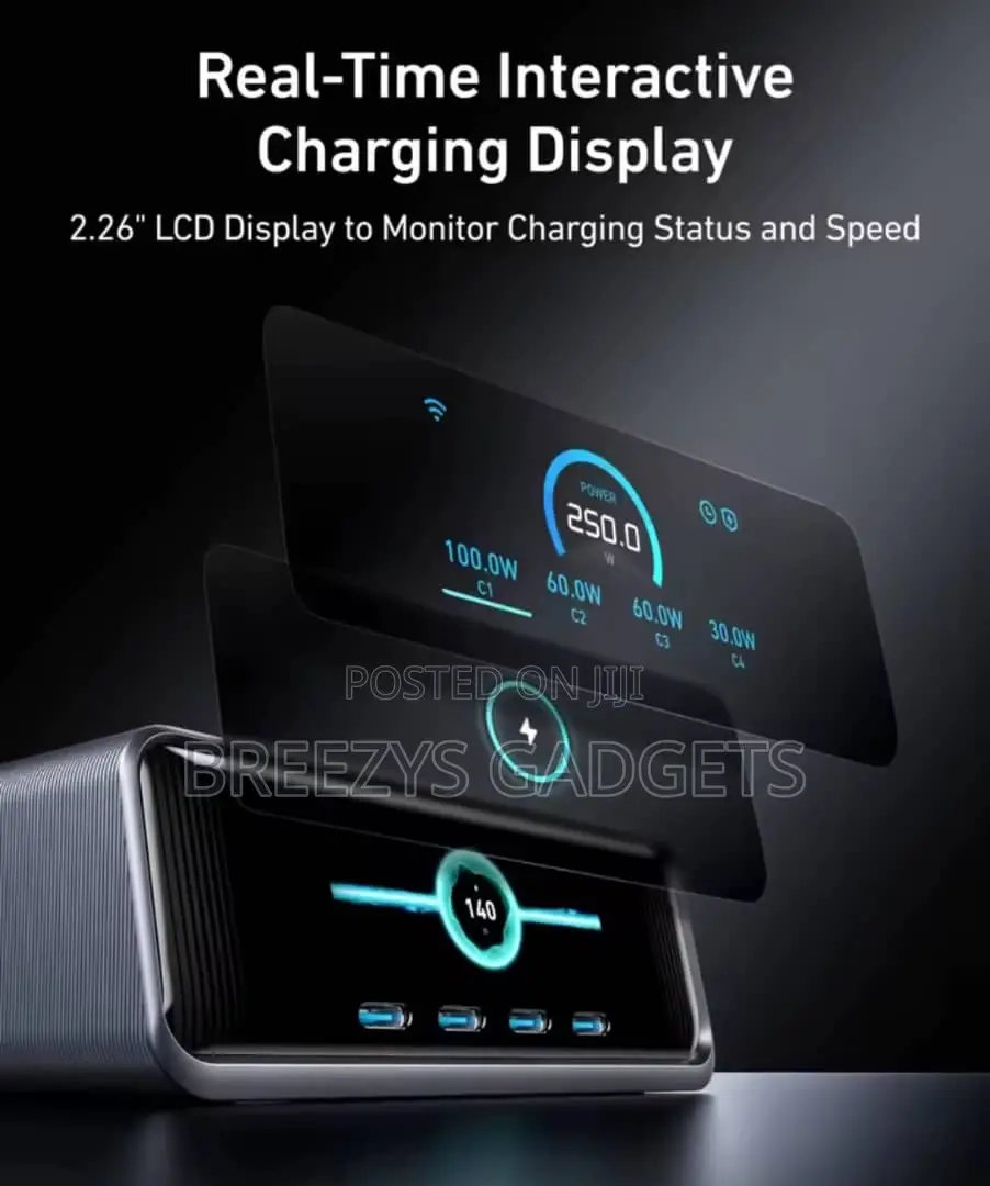 Anker Prime Charger, 250w Gan Prime Usb C Charging Station