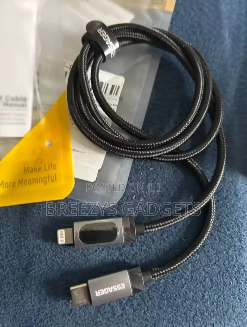Essager Digital Dispaly USB C Cable for iPhone14 13 12 11 Promax Pd29w