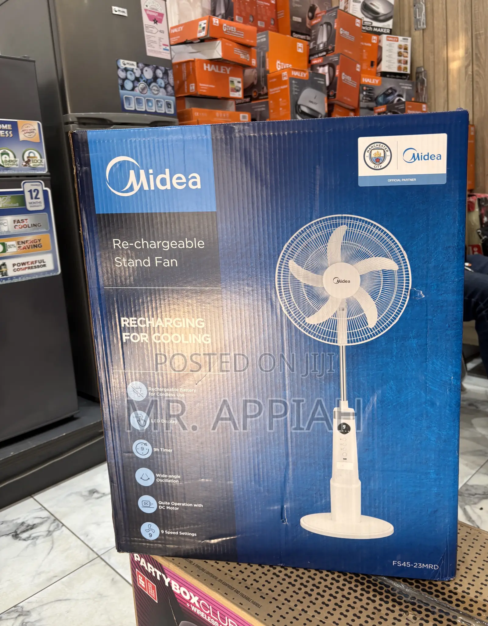 Shop Affordable Midea 18inch Rechargeable Standing Fan 