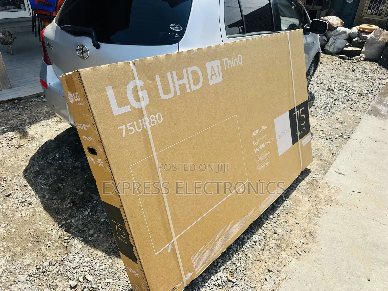 Ultra Slim Sleek Black Lg Uhd Smart Glossy 75”Ur78003