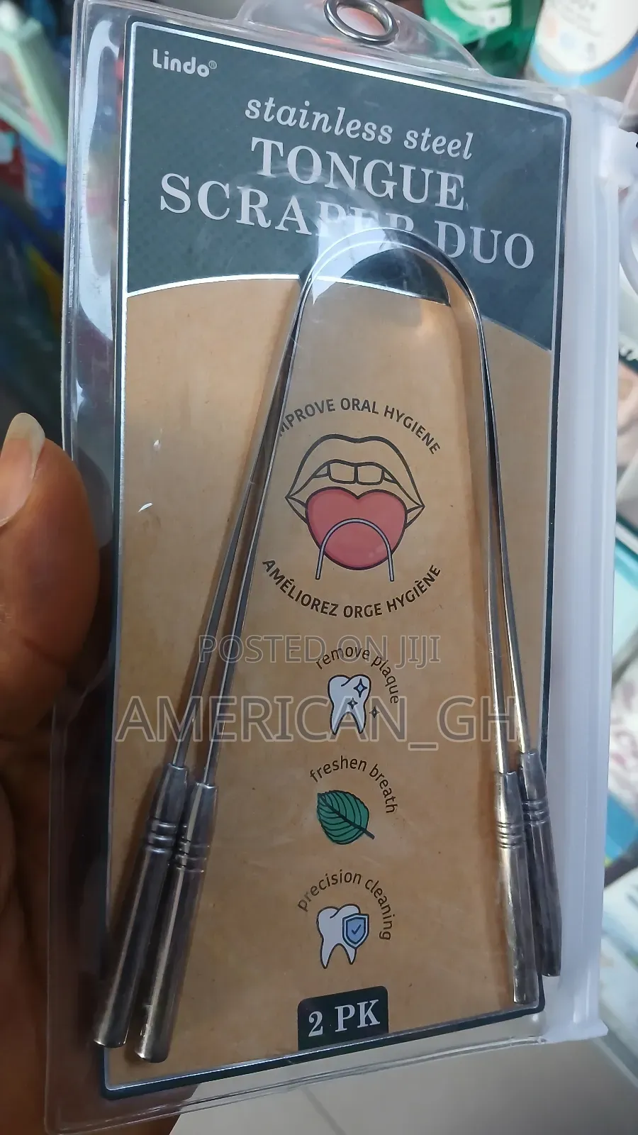 Stainless Steel Tongue Scraper Duo(2pk)