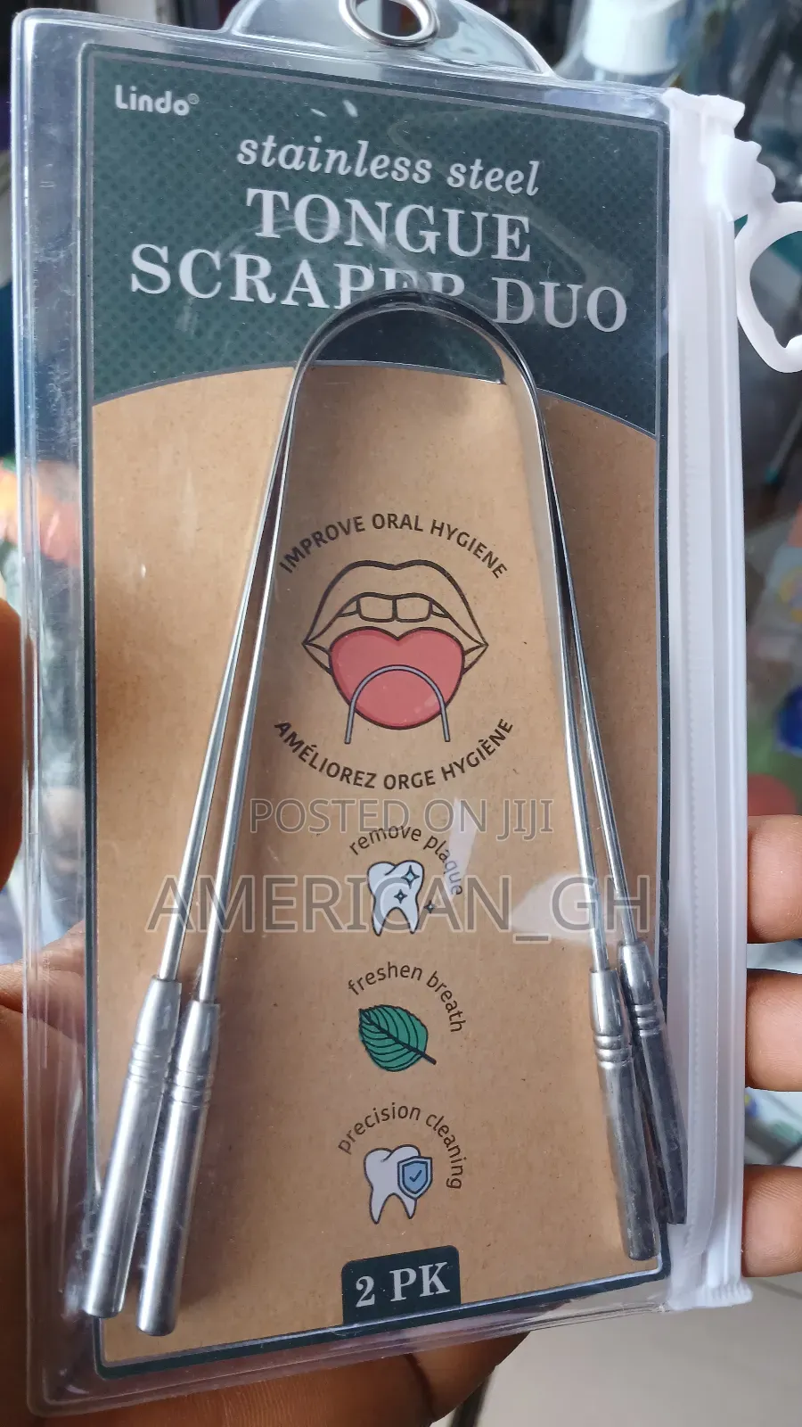 Stainless Steel Tongue Scraper Duo(2pk)