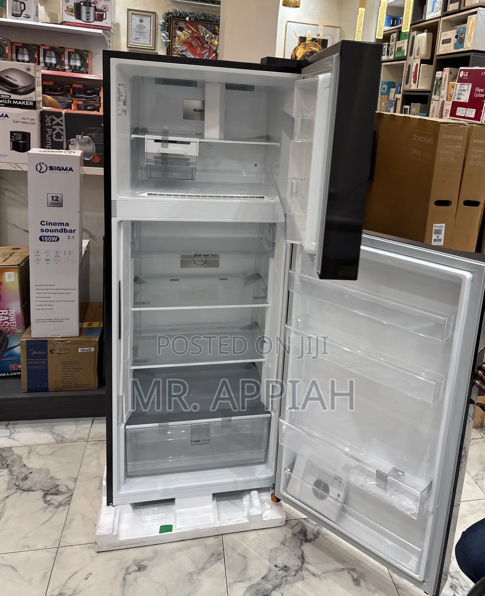 Energy Saving Lg Gn-B392pxgb 395liters Double Door Electric Fridge 