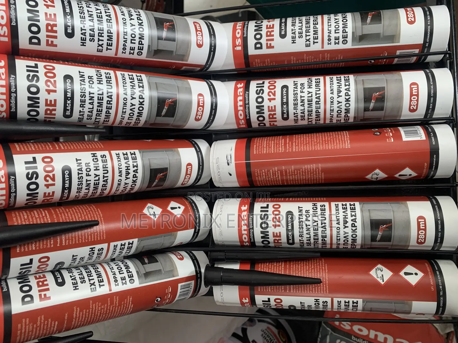 Heat Resistant Silicon Sealant,Domosil Fire 1200