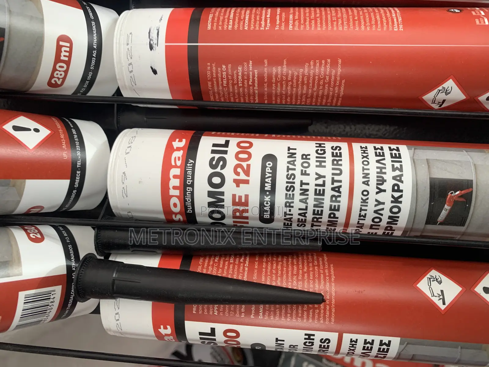 Heat Resistant Silicon Sealant,Domosil Fire 1200