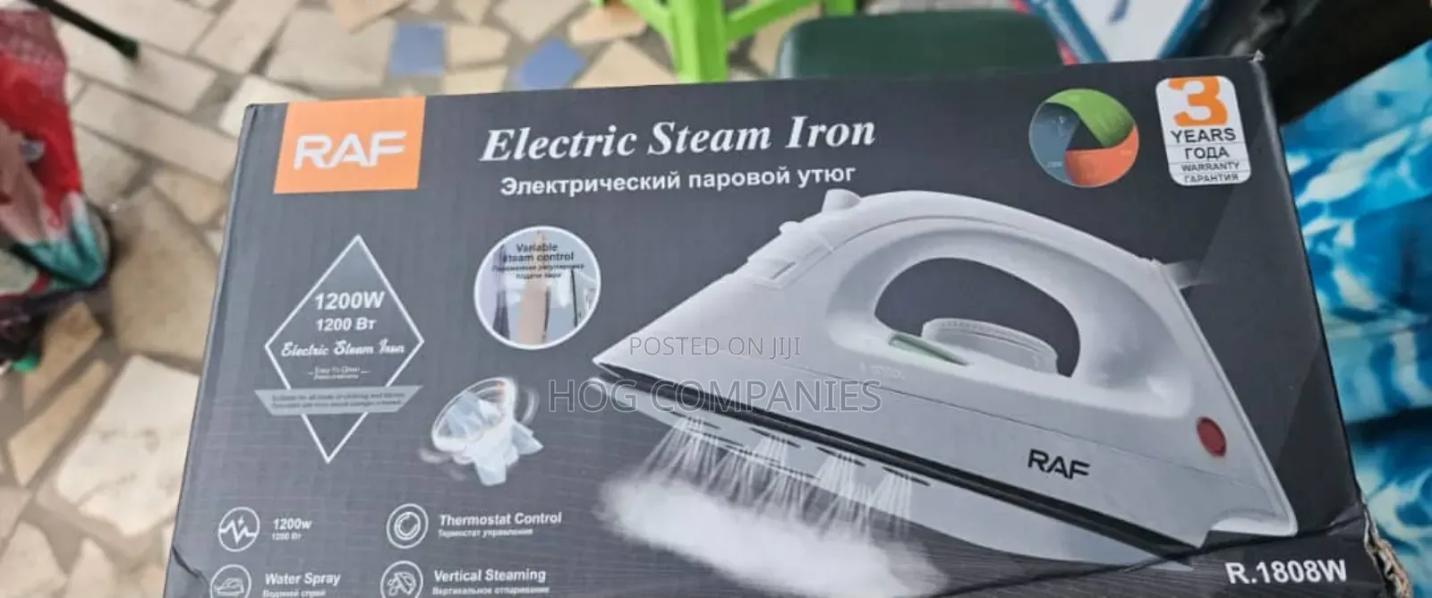 Raf Electric Steam Iron