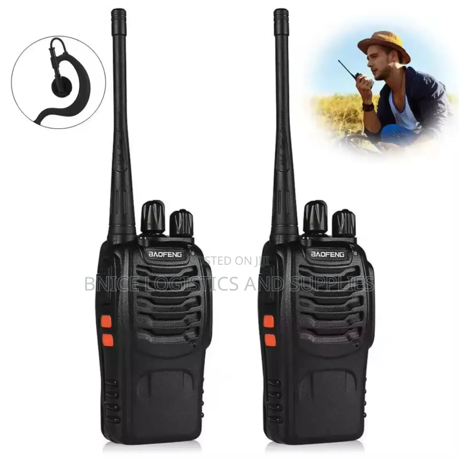 Baofeng 888s Walkie Talkie With Earpiece