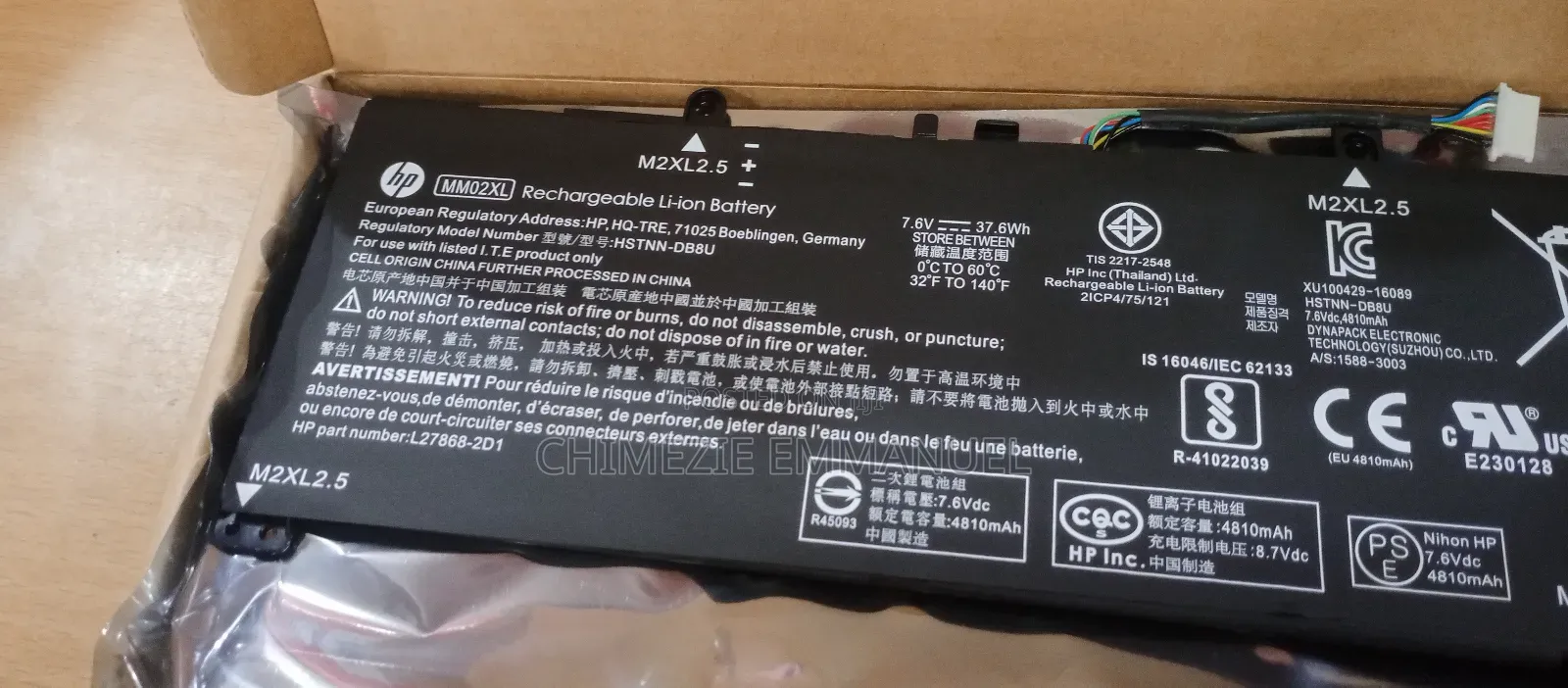 Hp Battery Mm02xl Original