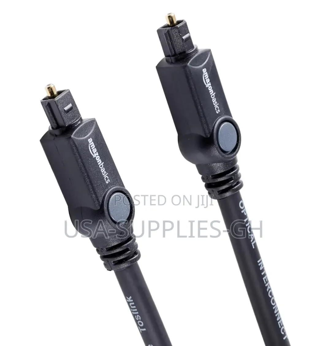 Amazon Basics Toslink Digital Optical Audio Cable 10ft / 3M From Usa