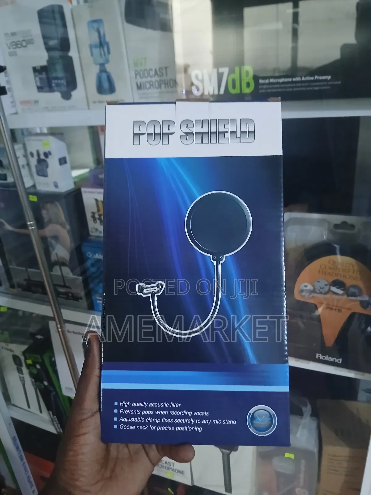 Studio Microphone Pop Filter Mask Shied For Recording