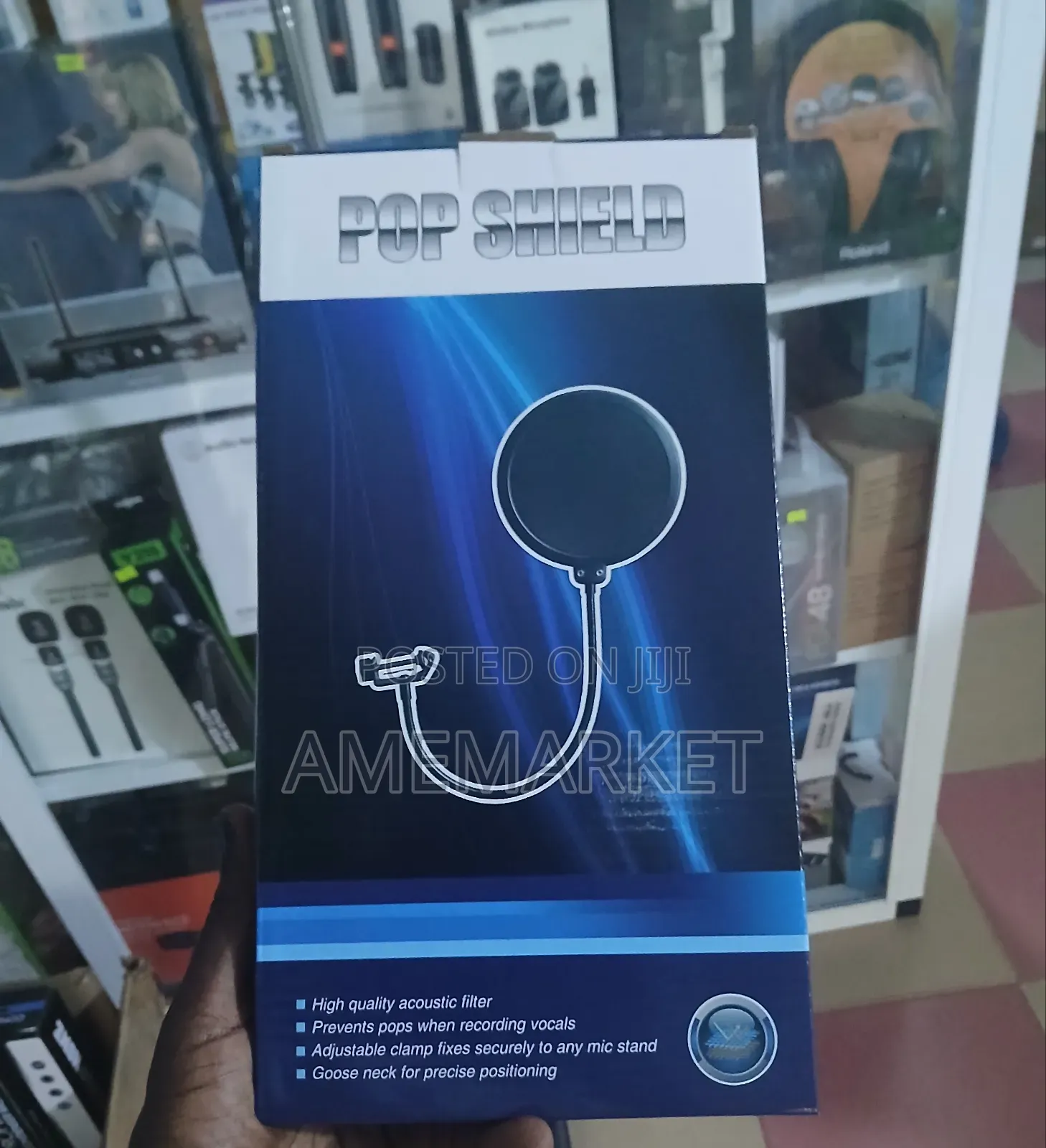 Studio Microphone Pop Filter Mask Shied For Recording