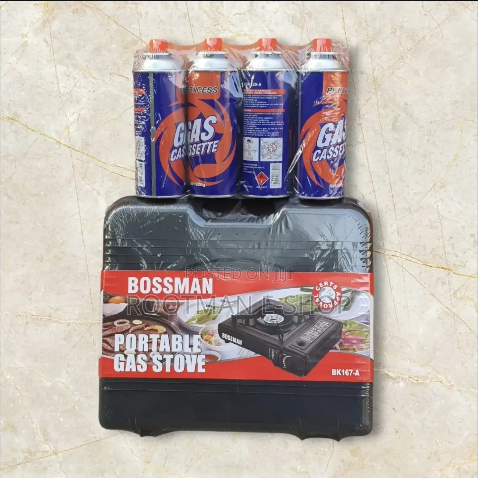 Jinyu Portable Gas Stove + 4 Gas Cassette