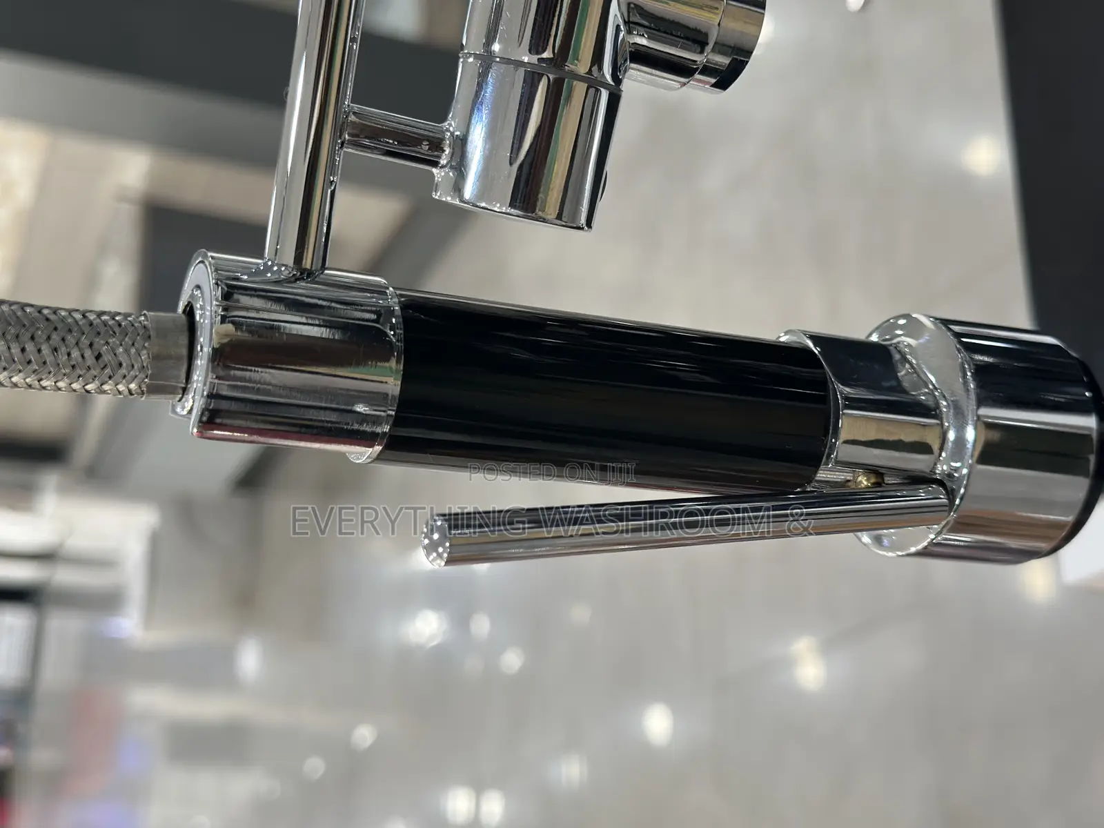 Chrome Spring Pull-down Kitchen Faucet