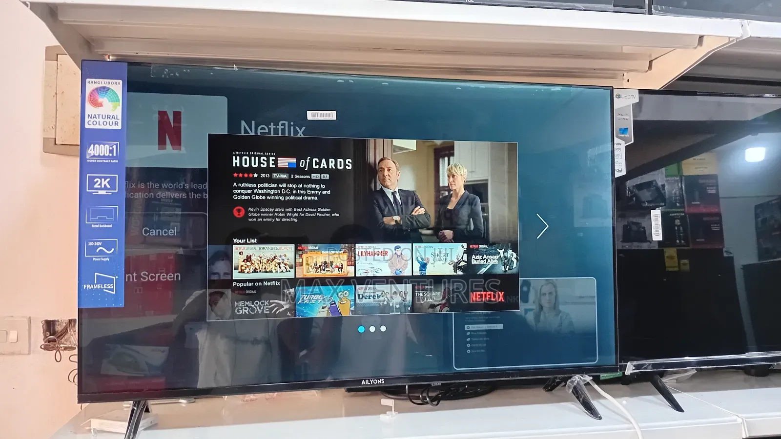 Brand New Ailyons 43" Smart Tv Entertainment