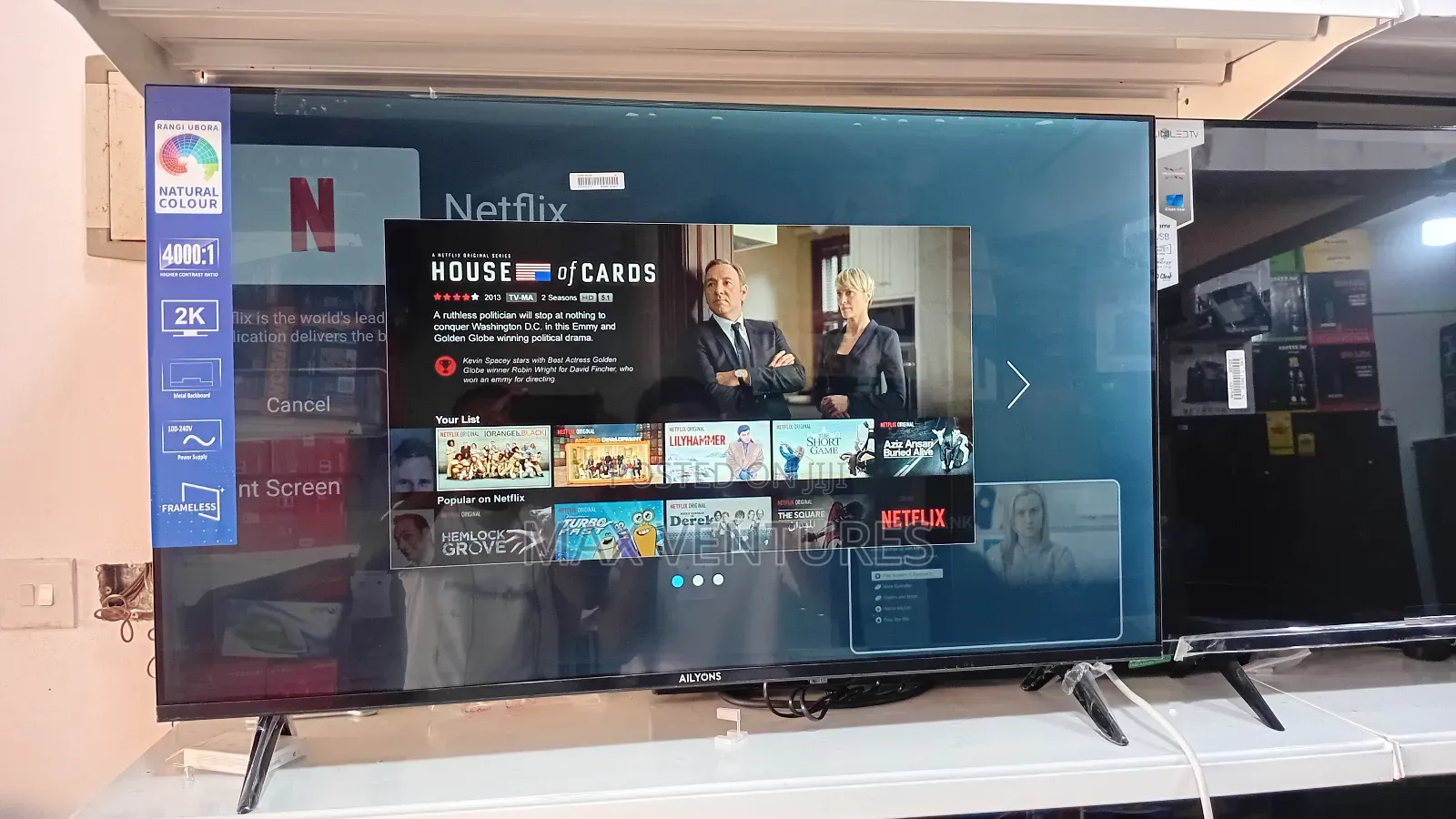 Ailyons 43" Smart Tv – Brand New Unit