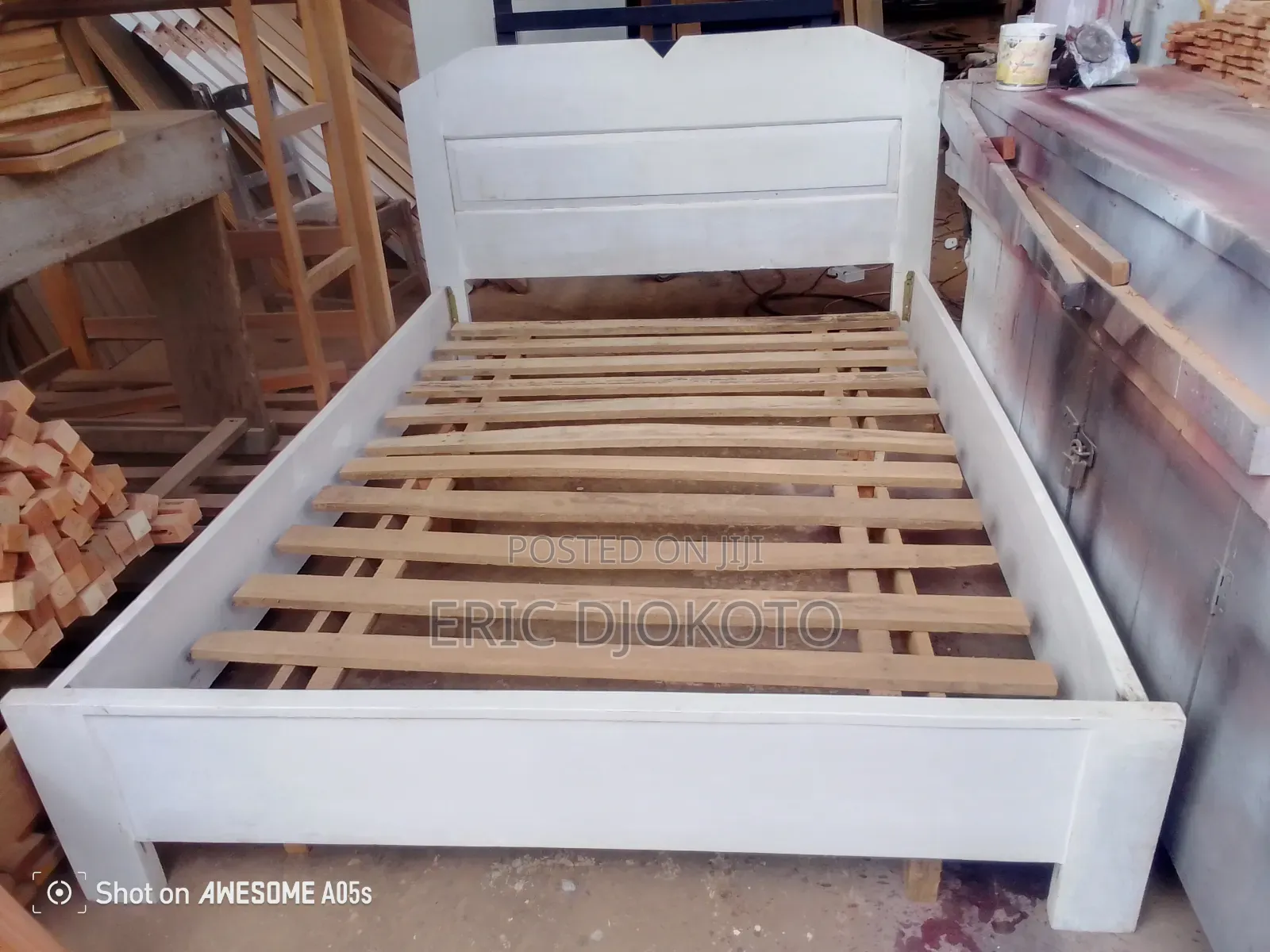Simple White Bed Frame