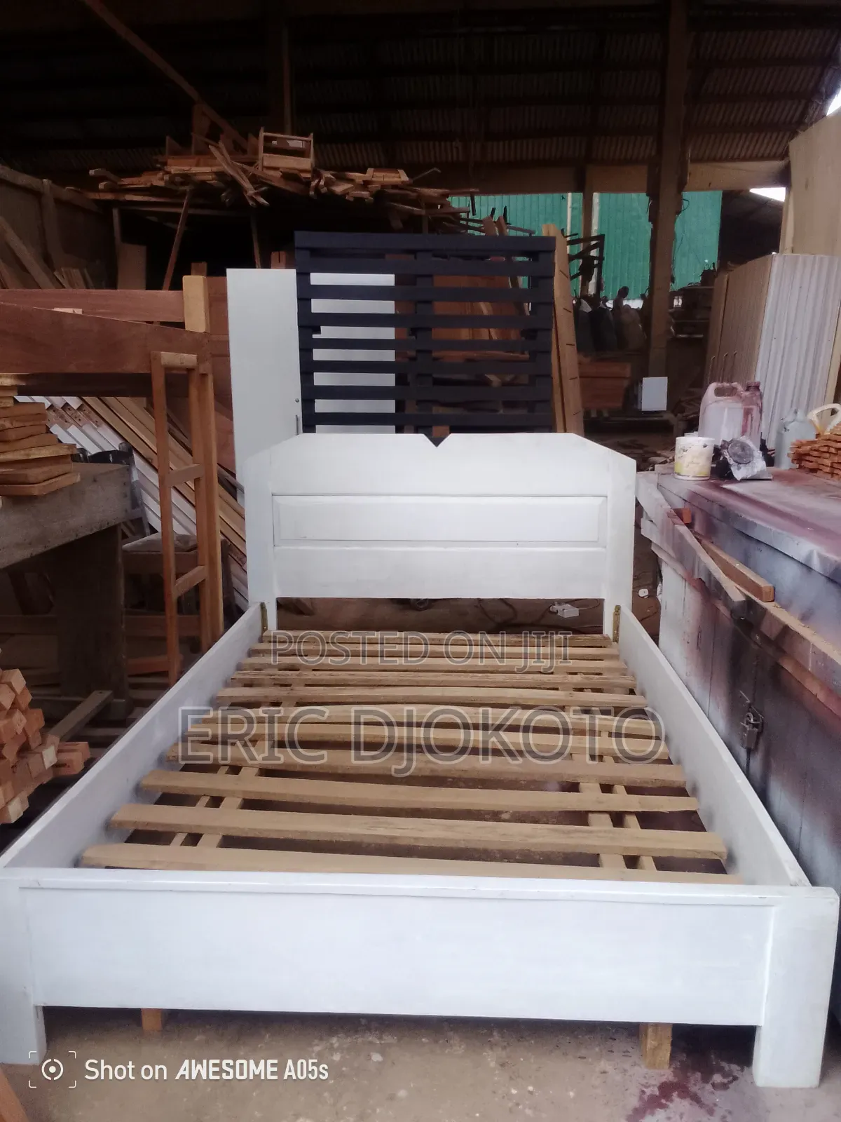 Simple White Bed Frame