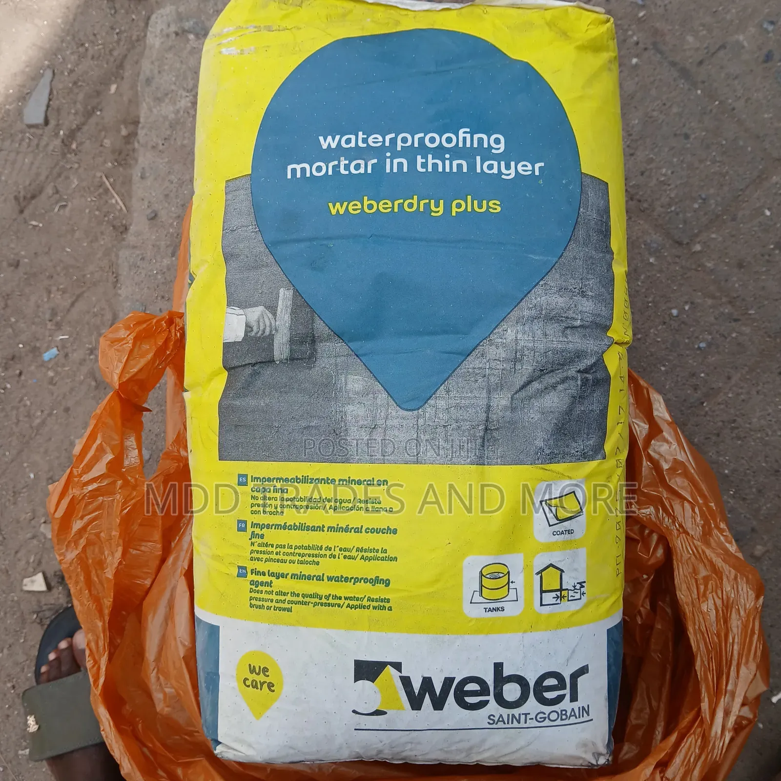 Waterproof Weberdry Plus (Anti-salt) Very Effective