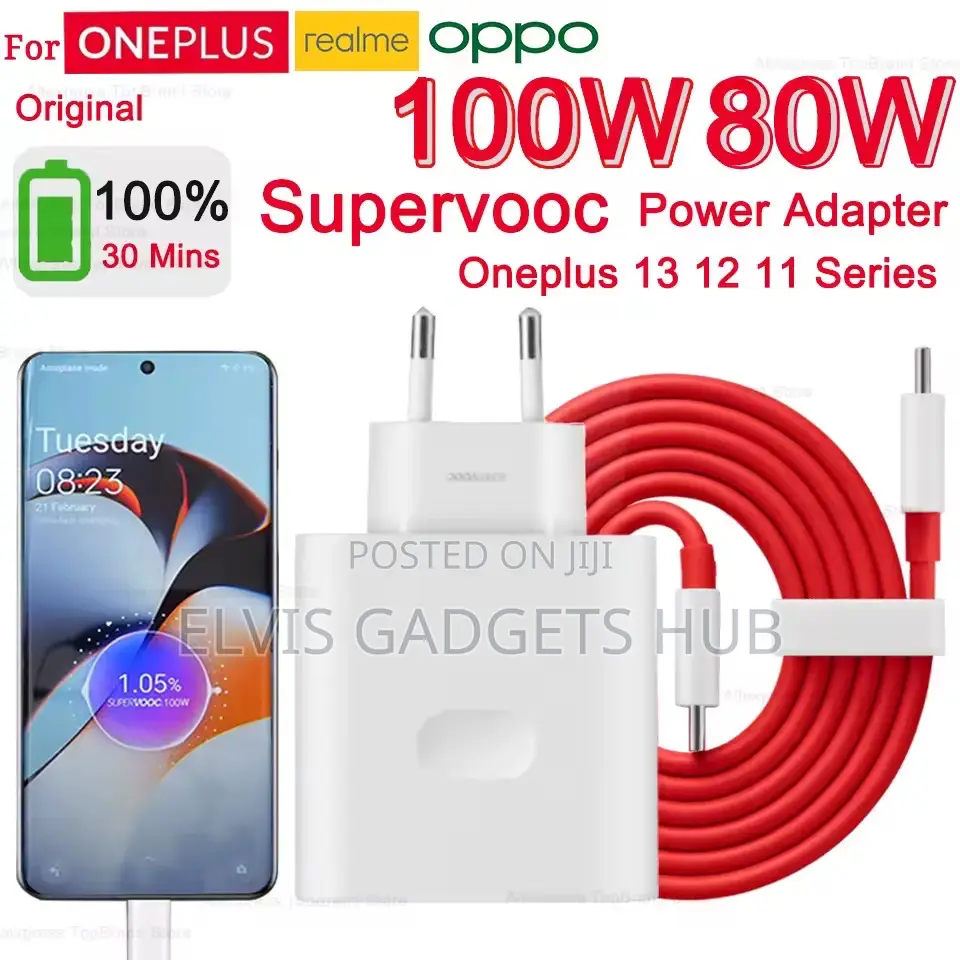 Oneplus Original Charger 100w Supervooc Fast Charger