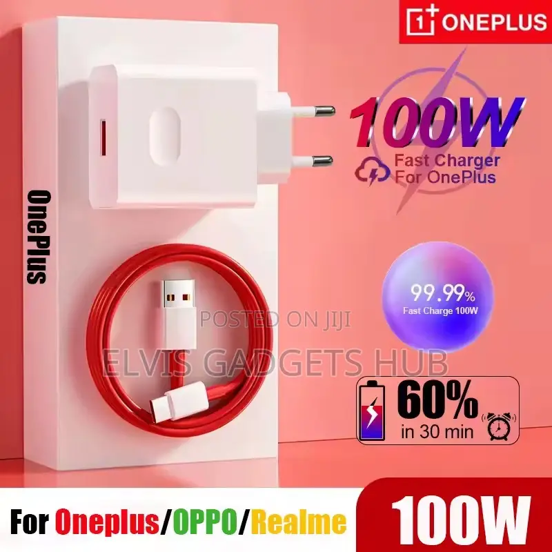 Oneplus Original Charger 100w Supervooc Fast Charger