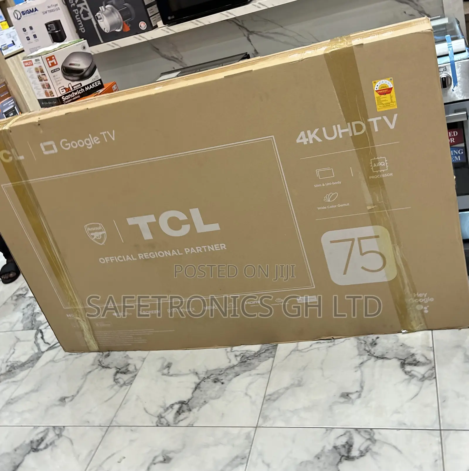 Get Authentic 75 Inch Led Smart Uhd TCL P755 Tv
