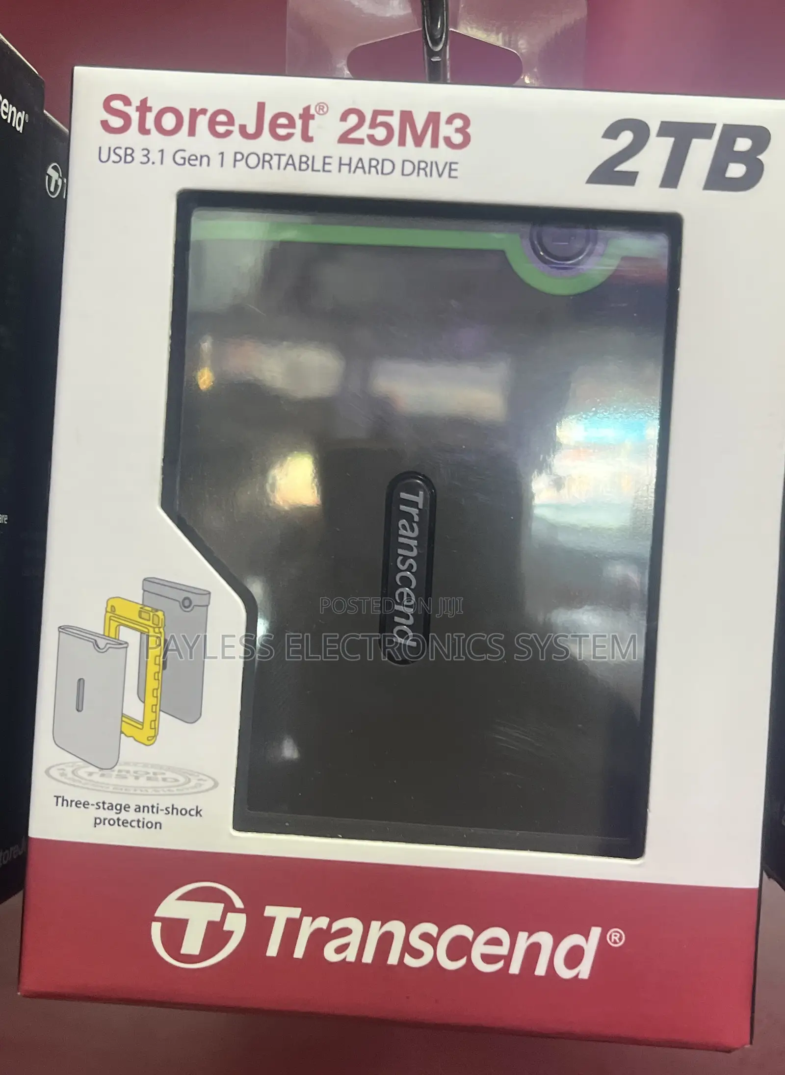 Transcends Storejet 25m3 External Hard Drive 2tb