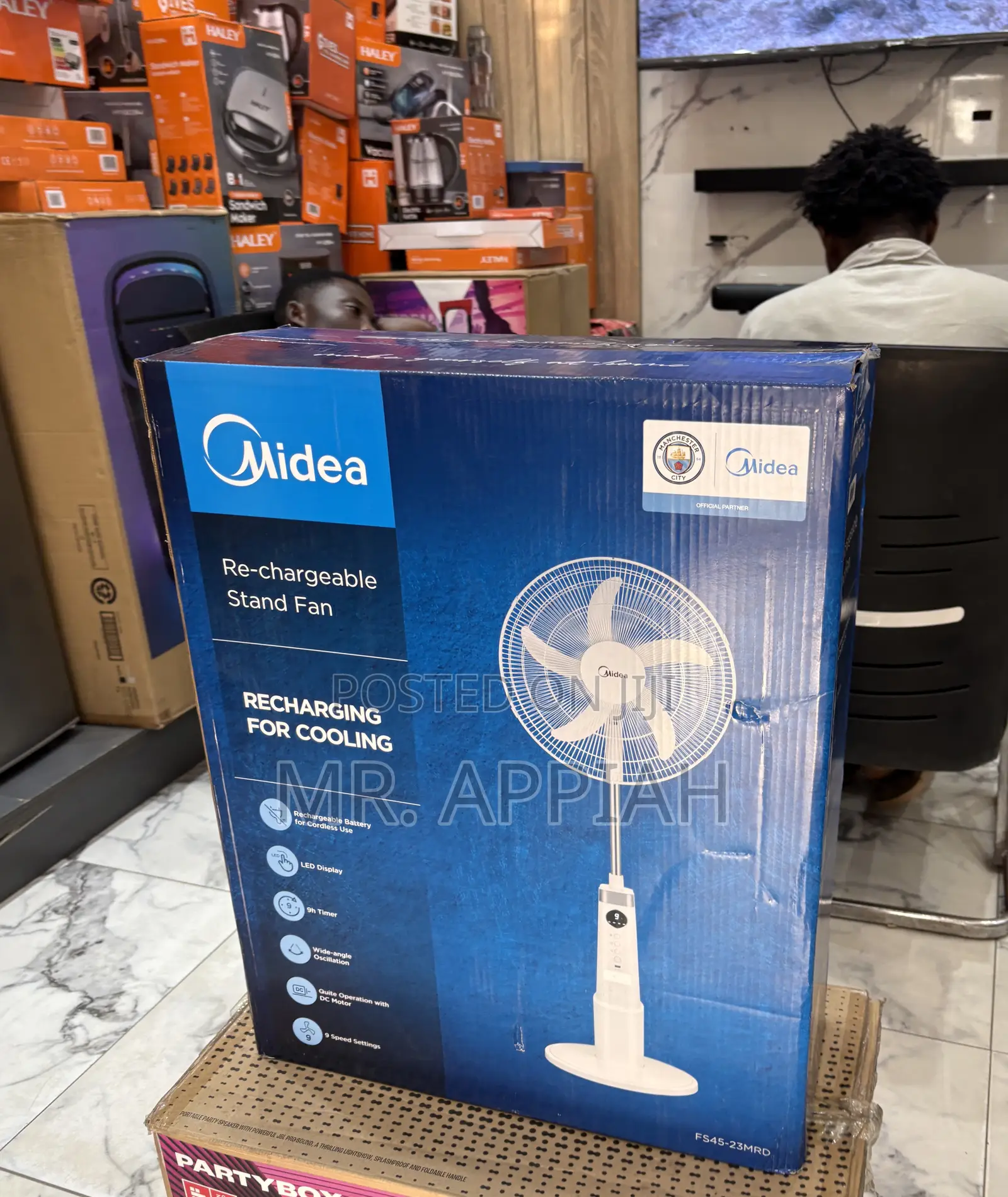 Buy Original Midea 18 Inch Electric Standing Fan(White) 