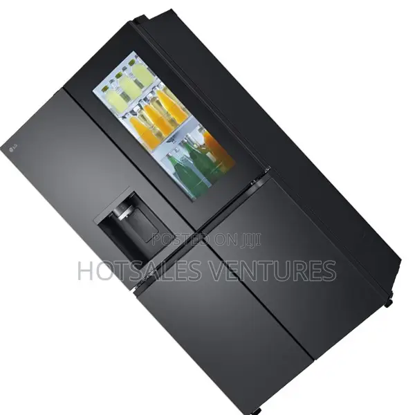 Perfect Lg 671l Instaview, French Door Fridge - Black (Gc-x24ffcab)