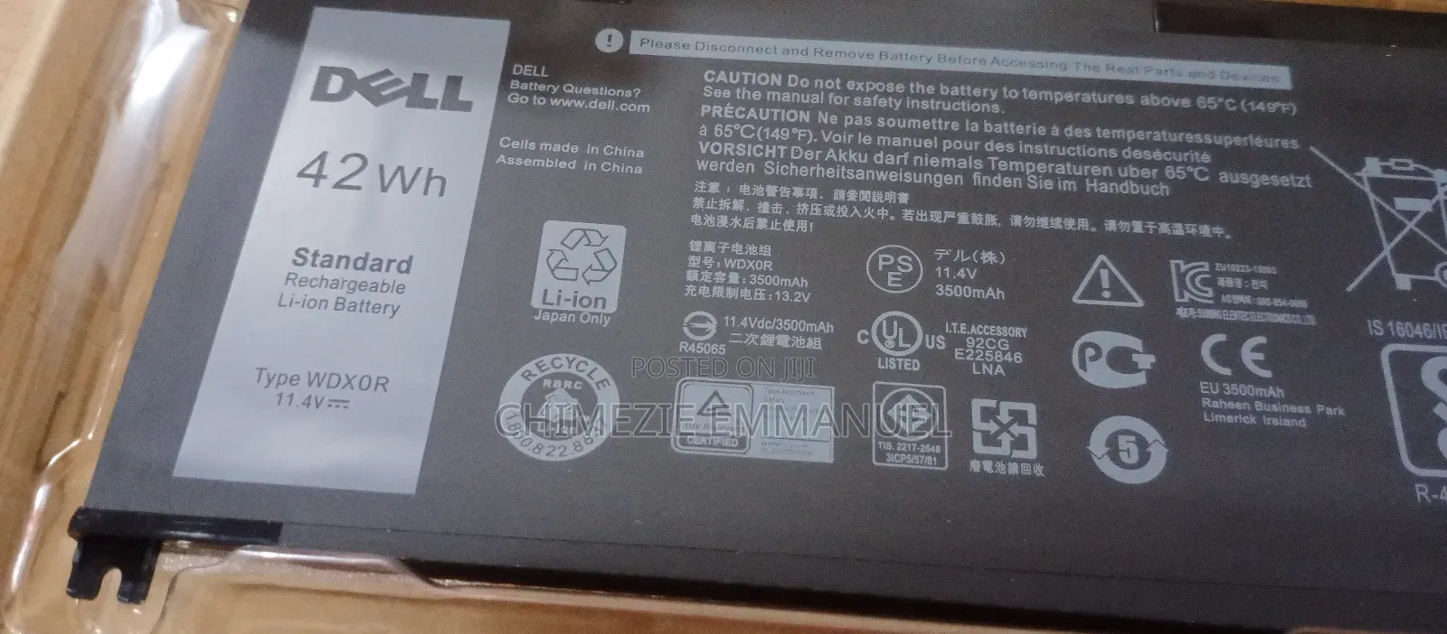 Dell Battery Wdxor 155000wdyor