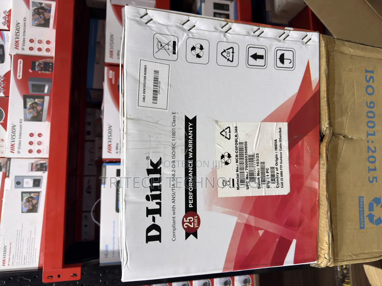 D-Link NCB-C6foblr-305 FTP PVC/ Uv Outdoor 23awg 305m Cat6