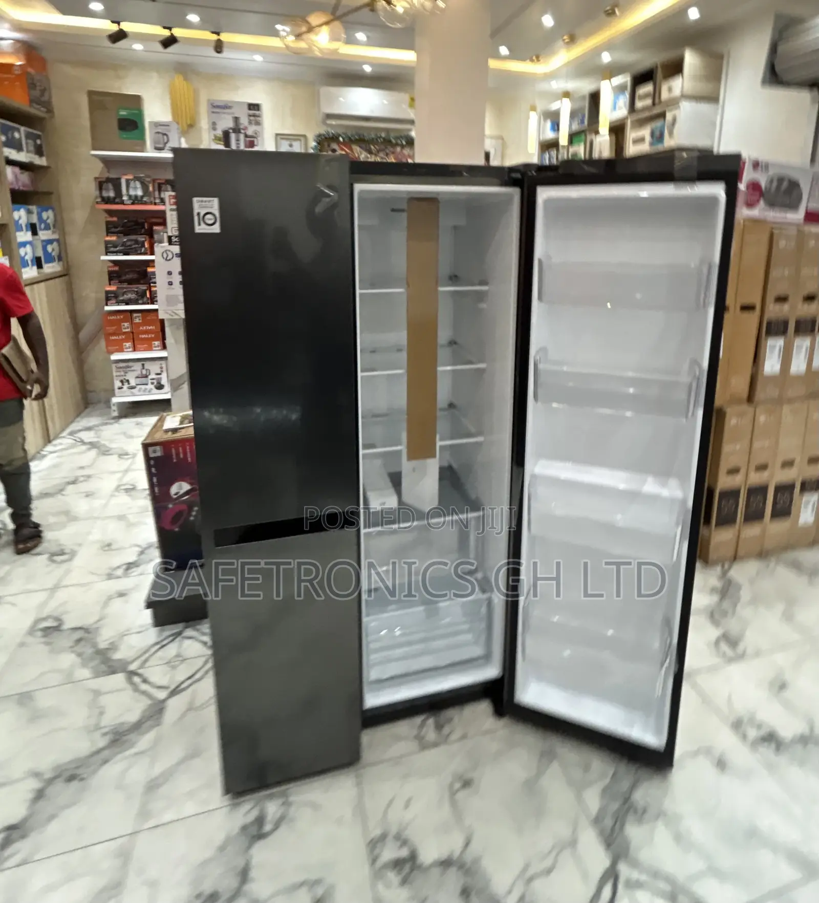 Shop 674 Liters Electric Lg Side by Side Grey Fridge