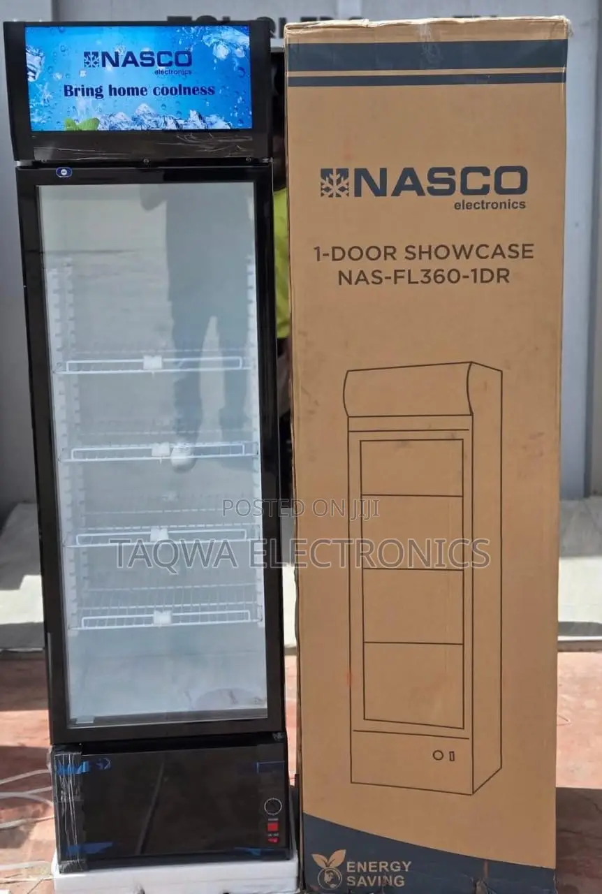 Nas-Fl360-1ddr -Nasco 298 Liters-Display Fridge
