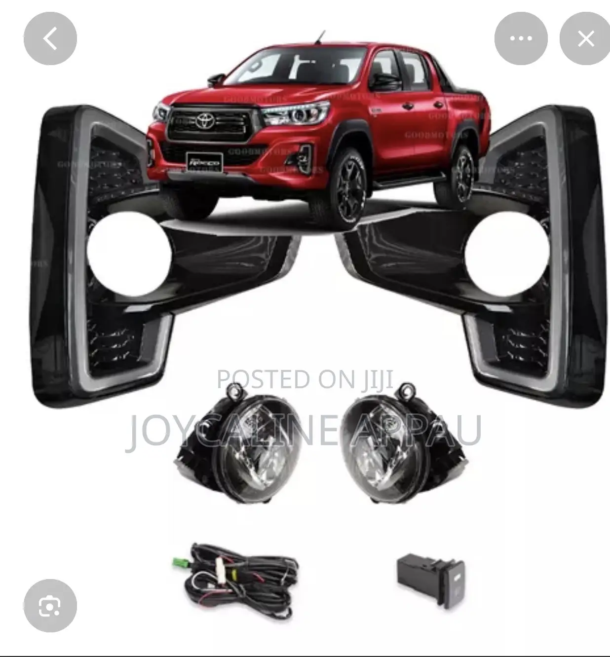 Toyota Hilux 2018 to 2020 Fog Light and Cover With Bulb