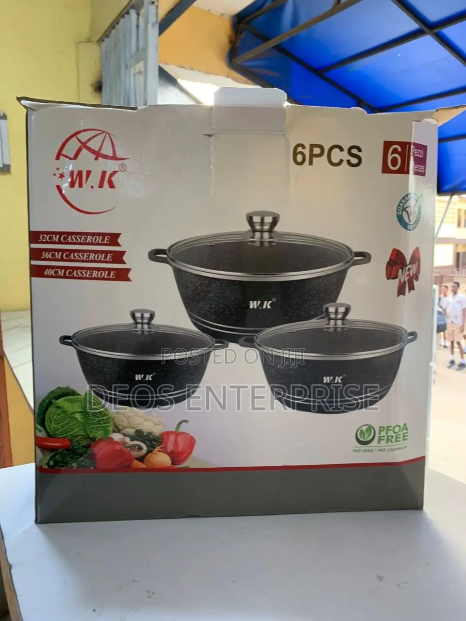 Durable Non-Stick Casserole Pots (Large Capacity)