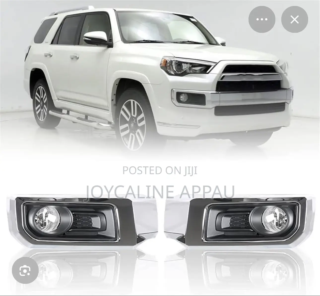 Toyota 4-Runner 2016 to 2020 Fog Light and Cover With Bulb