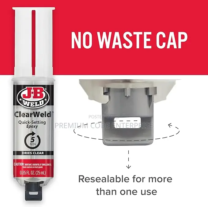 Clearweld Quick-setting Clear Epoxy – Repair For Tile & Ceramic 25ml