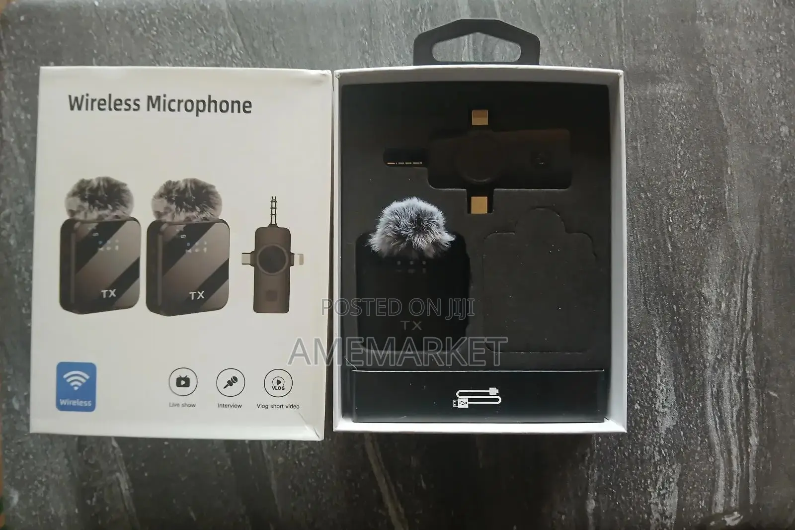 3 In 1 Wireless Microphone For iPhone iPad Android Type-c Tiktok Live