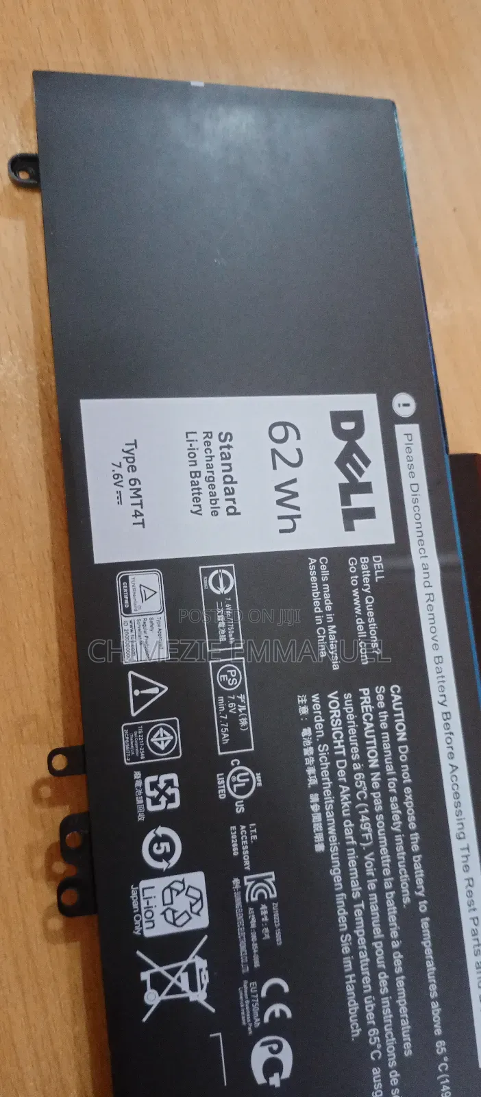 Dell Battery 6mt4t 3350