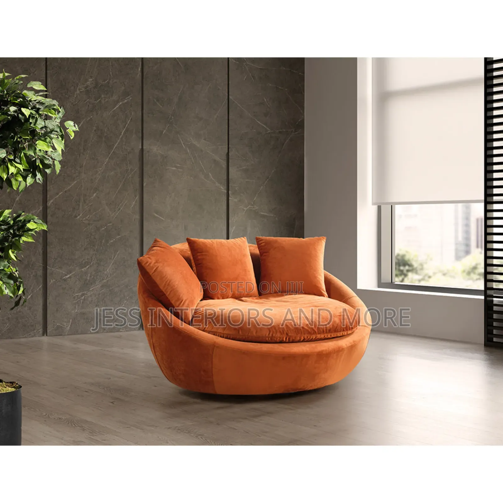 Accent Chair -(Oversized Swivel Chair)