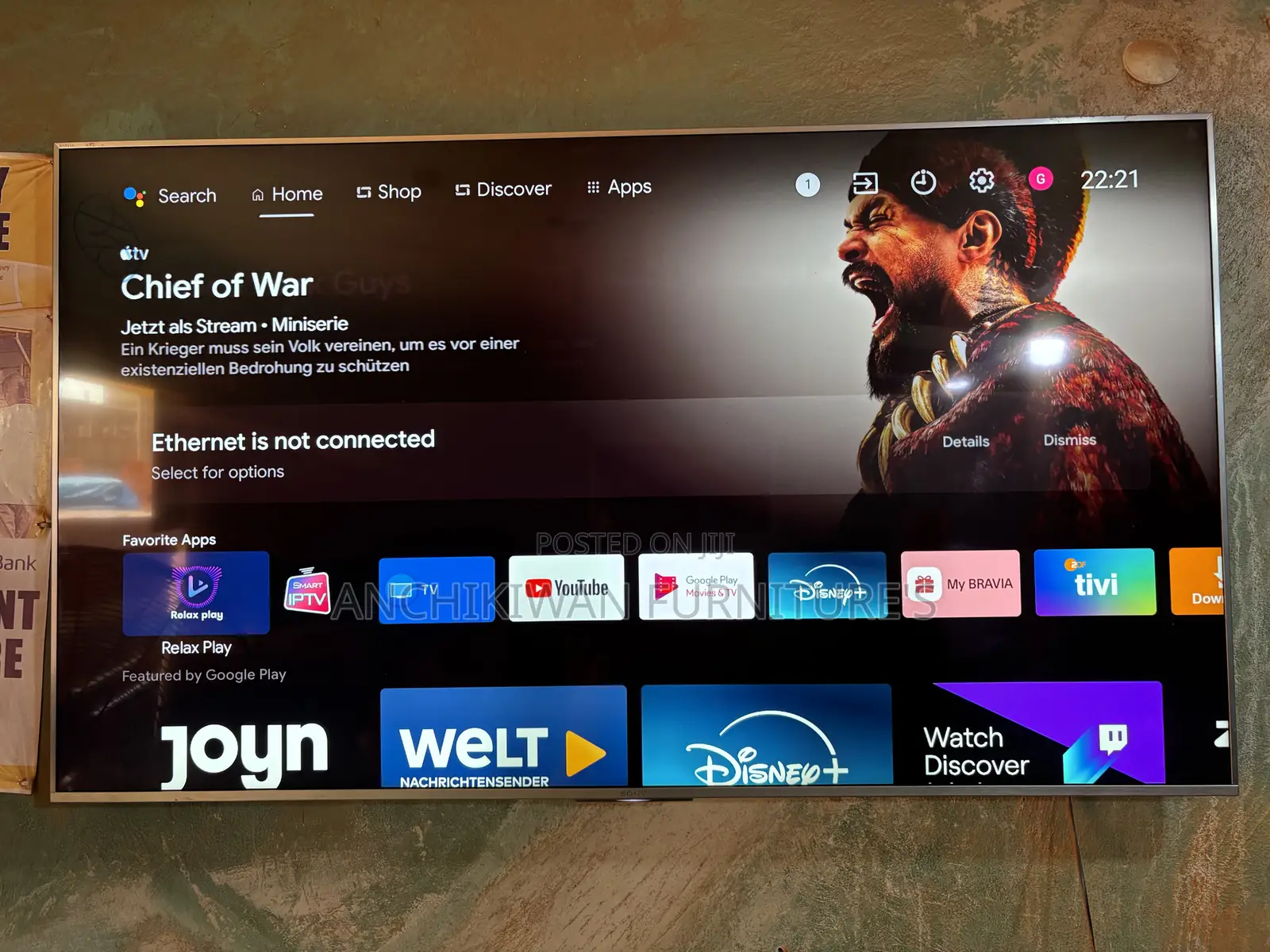 Sony Android 65 Inches Smart,Digital Satellite ,Bluetooth Tv