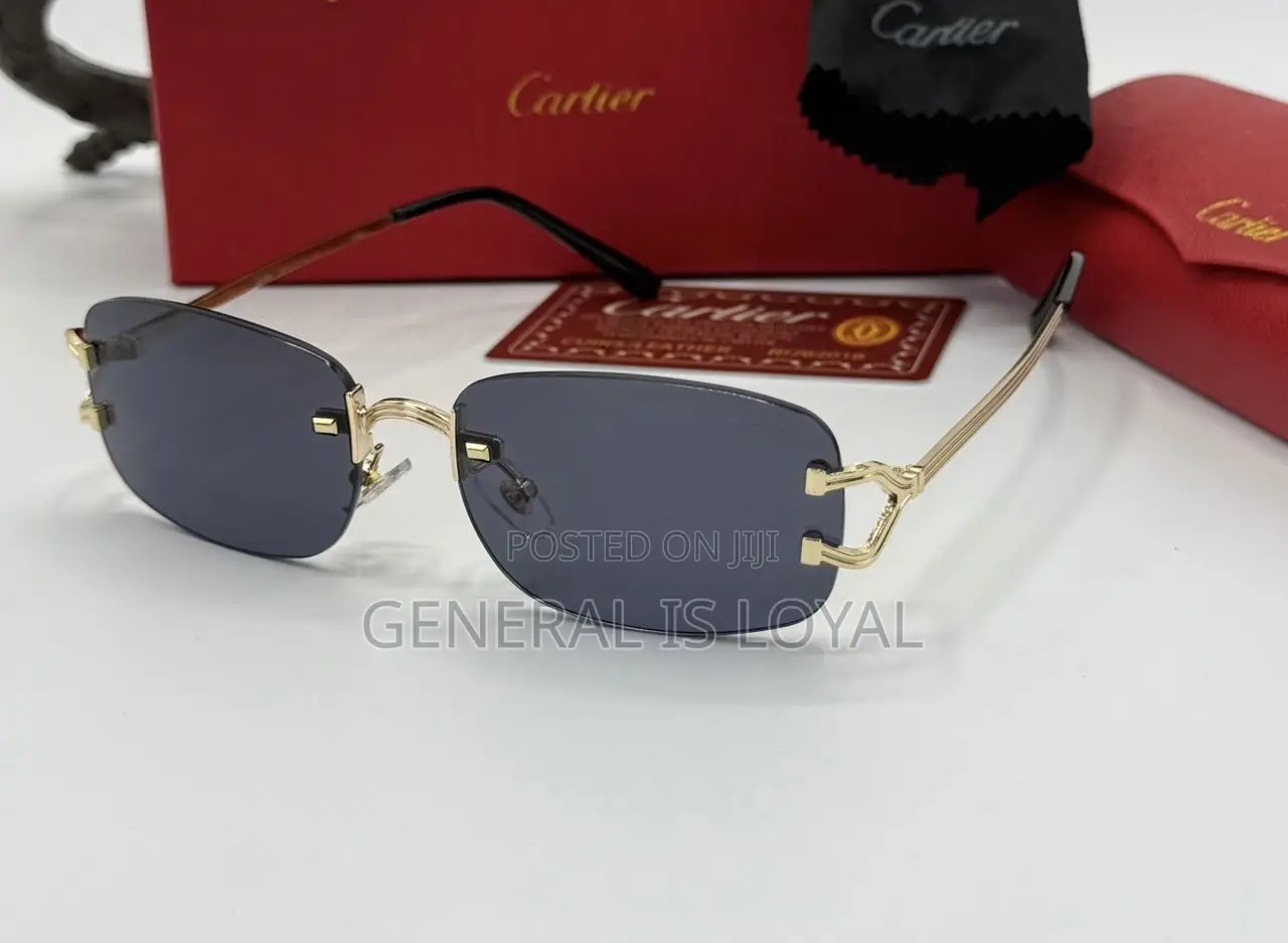 Cartier Rimless Glasses With Stainless Handles