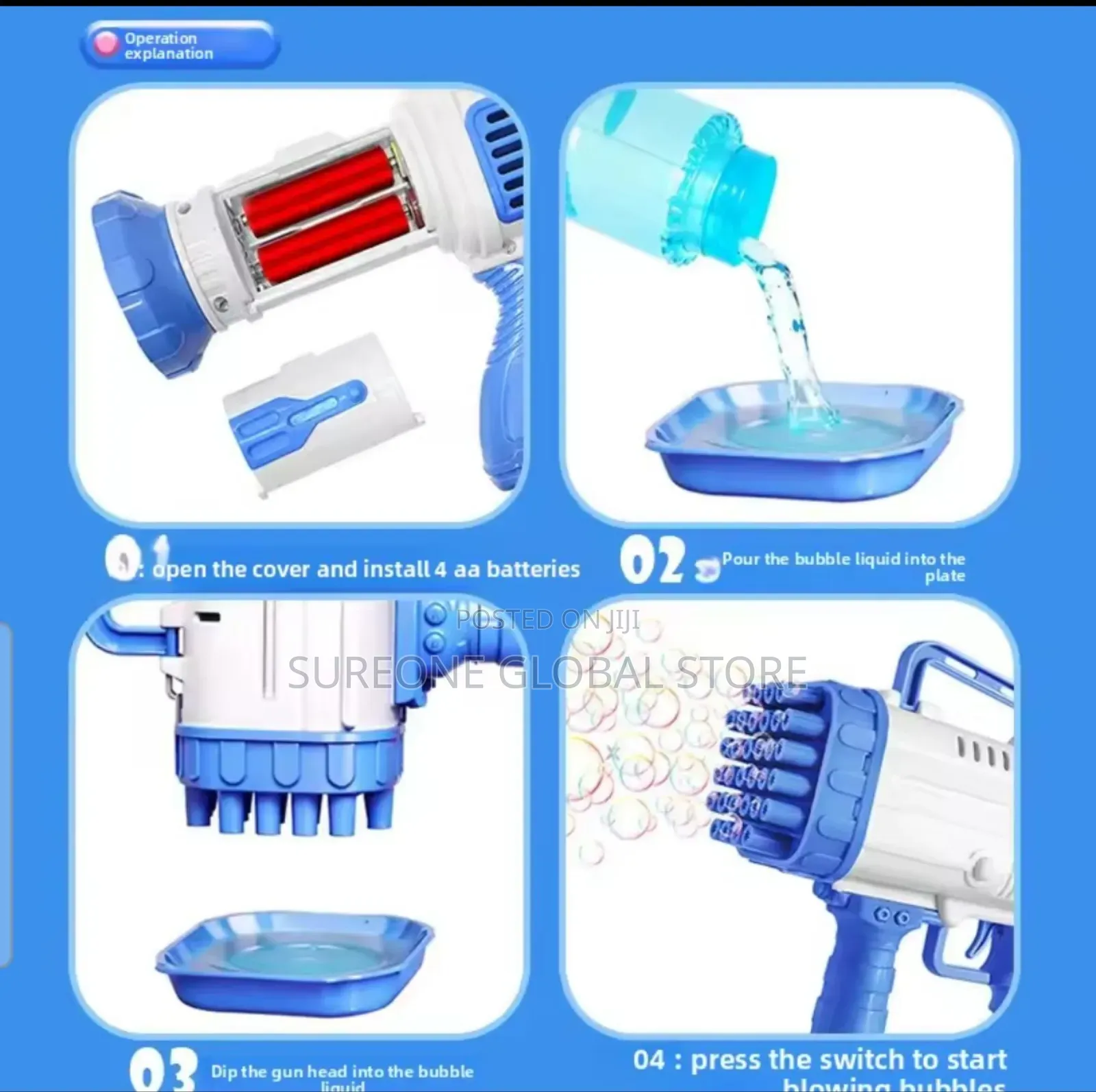 32 Holes Automatic Bubbles Machine