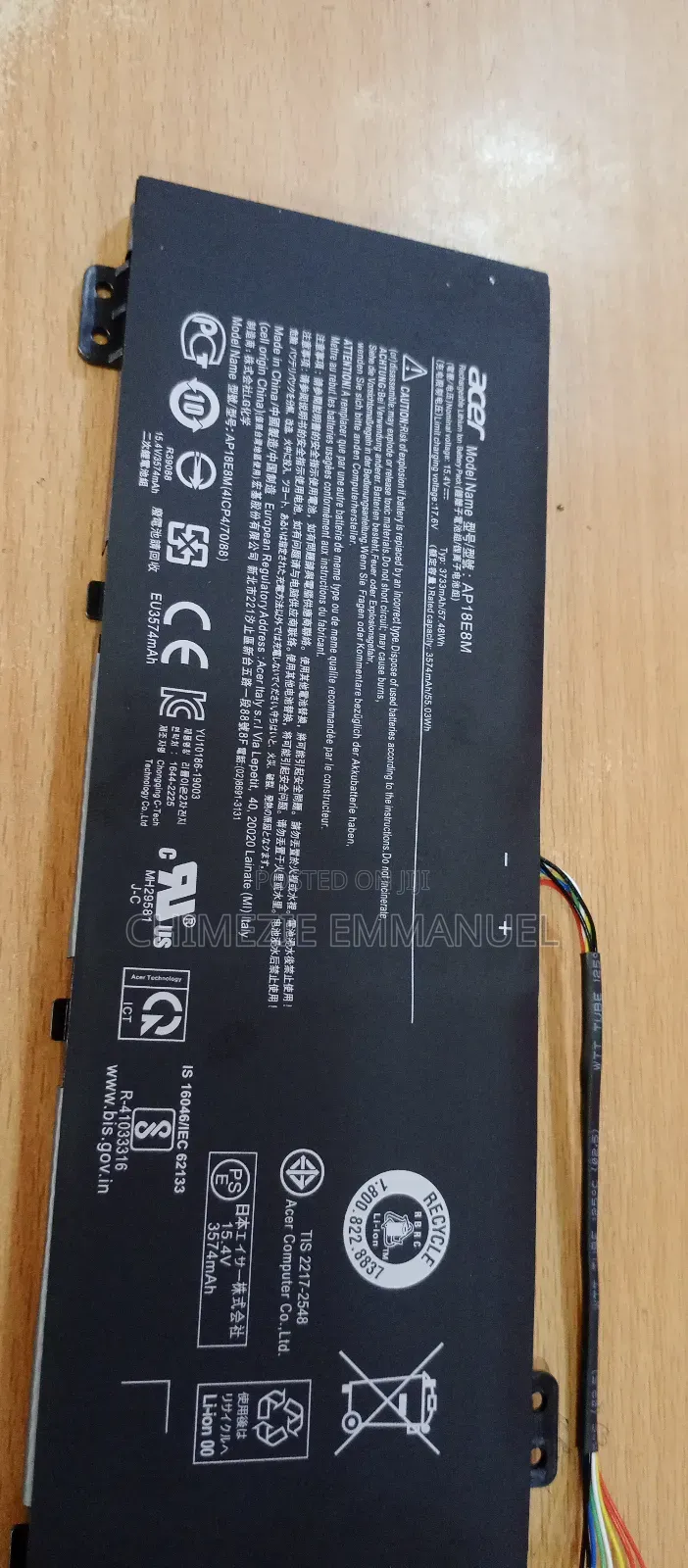 Acer Battery Ap18e8m