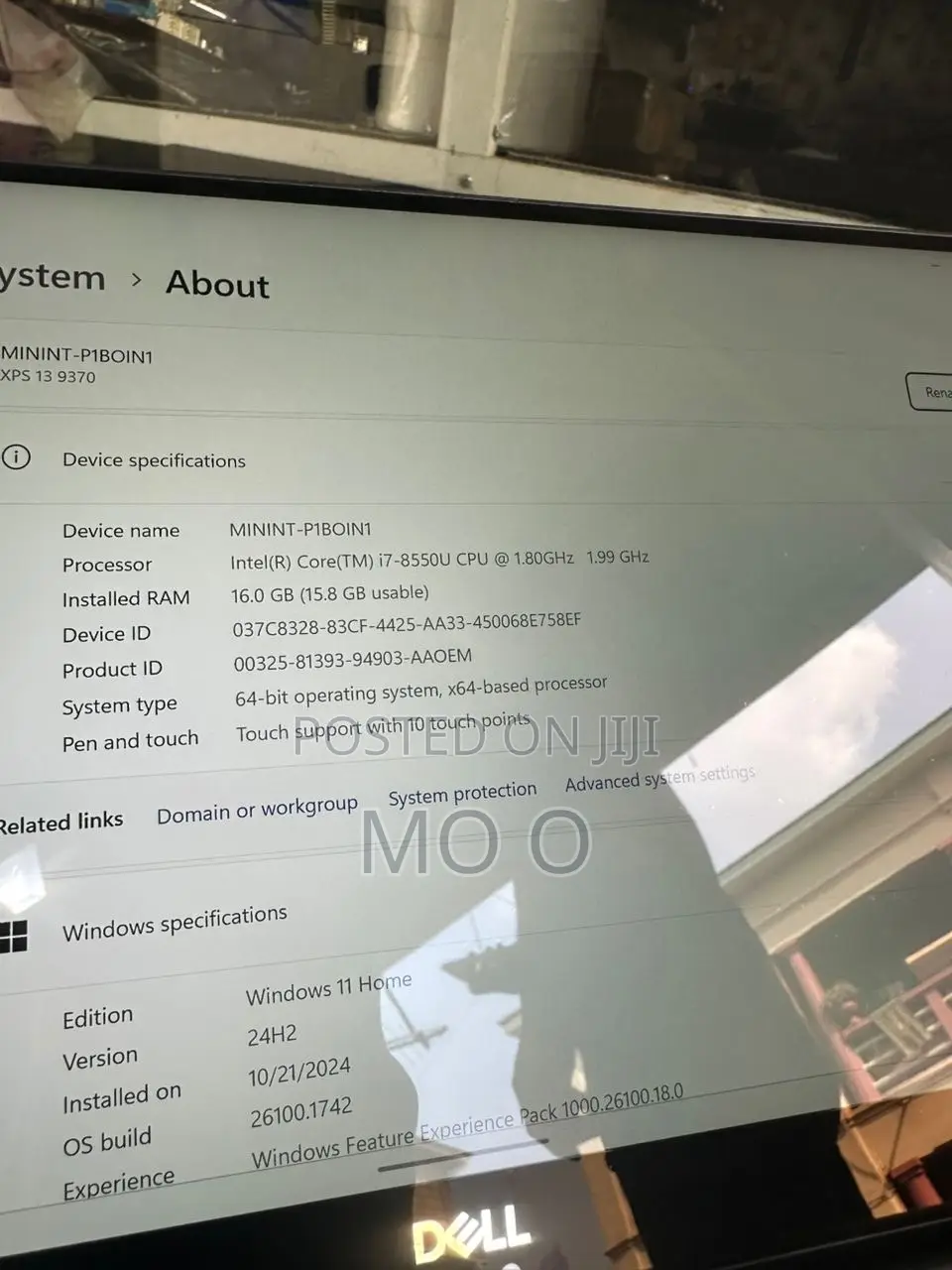 Laptop Dell XPS 13 16GB Intel Core I7 SSD 256GB