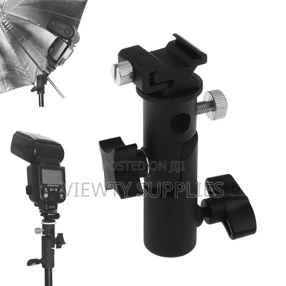 Universal E Type Metal Hot Shoe for Flash Speedlite Bracket Umbrella