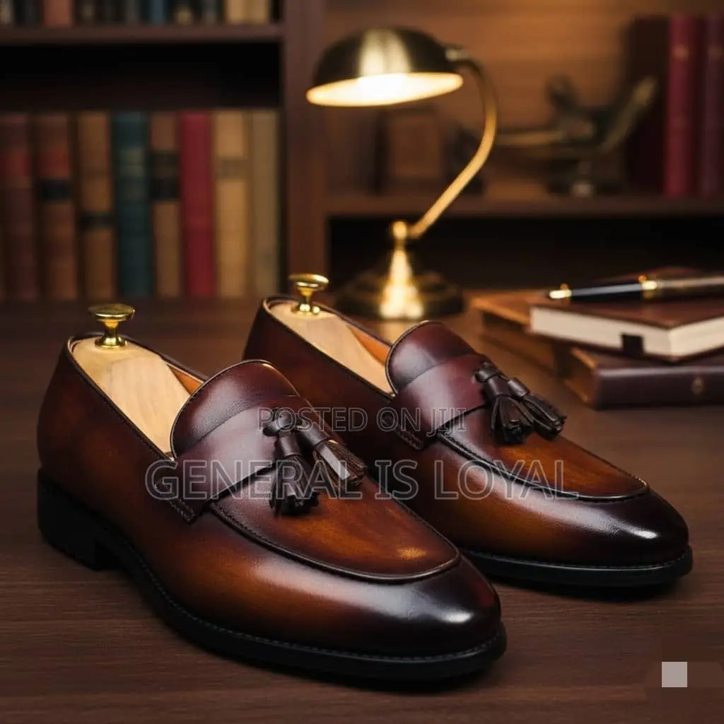 Robby Rosata Brown Ring My Leather Men’S Loafer Shoe